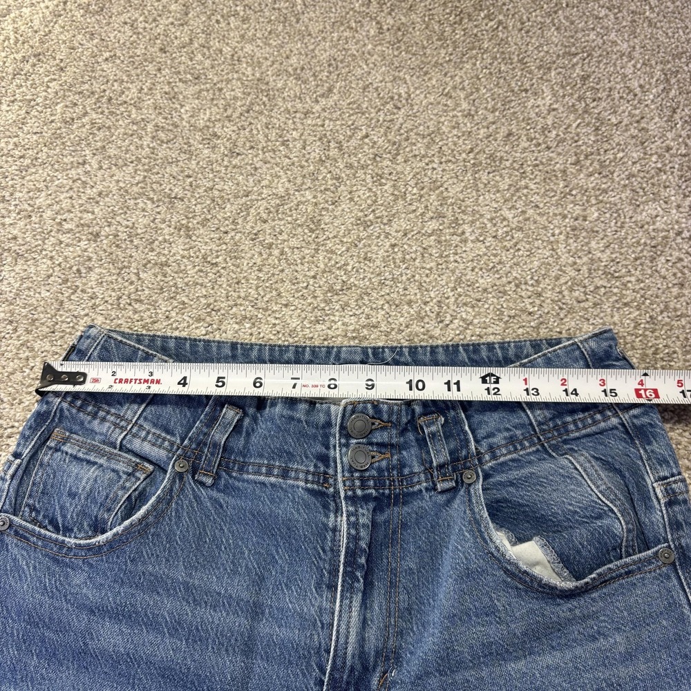 Habitual High Rise Wide Leg Jeans Womens 8/29 Blue Distressed Stretch Denim - Picture 8 of 11